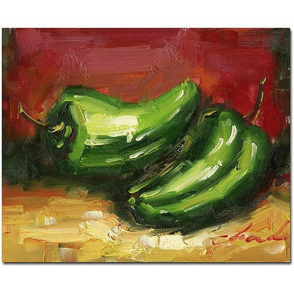 Trademark Fine Art "Jalapeno Peppers" Canvas Art