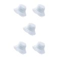 thumbnail image 1 of kurtrusly Bucket Hat Fashionable Sun Protection For Outdoor Activities Casual Comfort white 5Set, 1 of 6