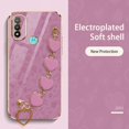 thumbnail image 2 of Love Bracelet Case Motorola Moto E20 Edge 20 Diosa Estilo De Lujo Galvanizado Cámara Protección Suave Funda, 2 of 3