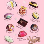 Girl's Wonka Candies and Chocolates Chart Graphic Tee Light Pink Medium