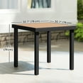 thumbnail image 3 of Outsunny Outdoor Dining Table for 4, Square Patio Table with Aluminum Legs, 3 of 10