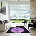 thumbnail image 7 of Ahgly Company Machine Washable Indoor Rectangle Transitional Orchid Purple Area Rugs, 7' x 9', 7 of 7