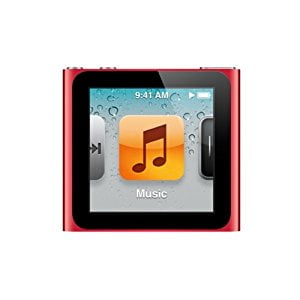 Apple iPod Nano 6th Generation 16GB Red -Excellent Condition in Plain White