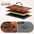 thumbnail image 6 of TYDIMOR 5 Drawer Fabric Dresser for Bedroom, Rustic Brown Chest for Closet & Living Room, Ideal for Adults, 6 of 7