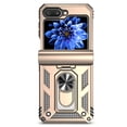 thumbnail image 2 of Estuche GANGXUN para Samsung Galaxy Z Flip 5, soporte giratorio 360°, estilo mecánico y magnético, 2 of 5