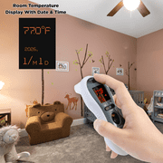 Mobi Ultra Pulse Ear & Forehead Digital Thermometer with Pulse Rate Monitor, Flashlight and Talking Readout in 3 languages