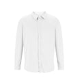thumbnail image 4 of Enridrech Long Sleeve Top for Men Comfortable Loose Button down Clothes Solid Color Fashion Casual Stylish Shirts, 4 of 6