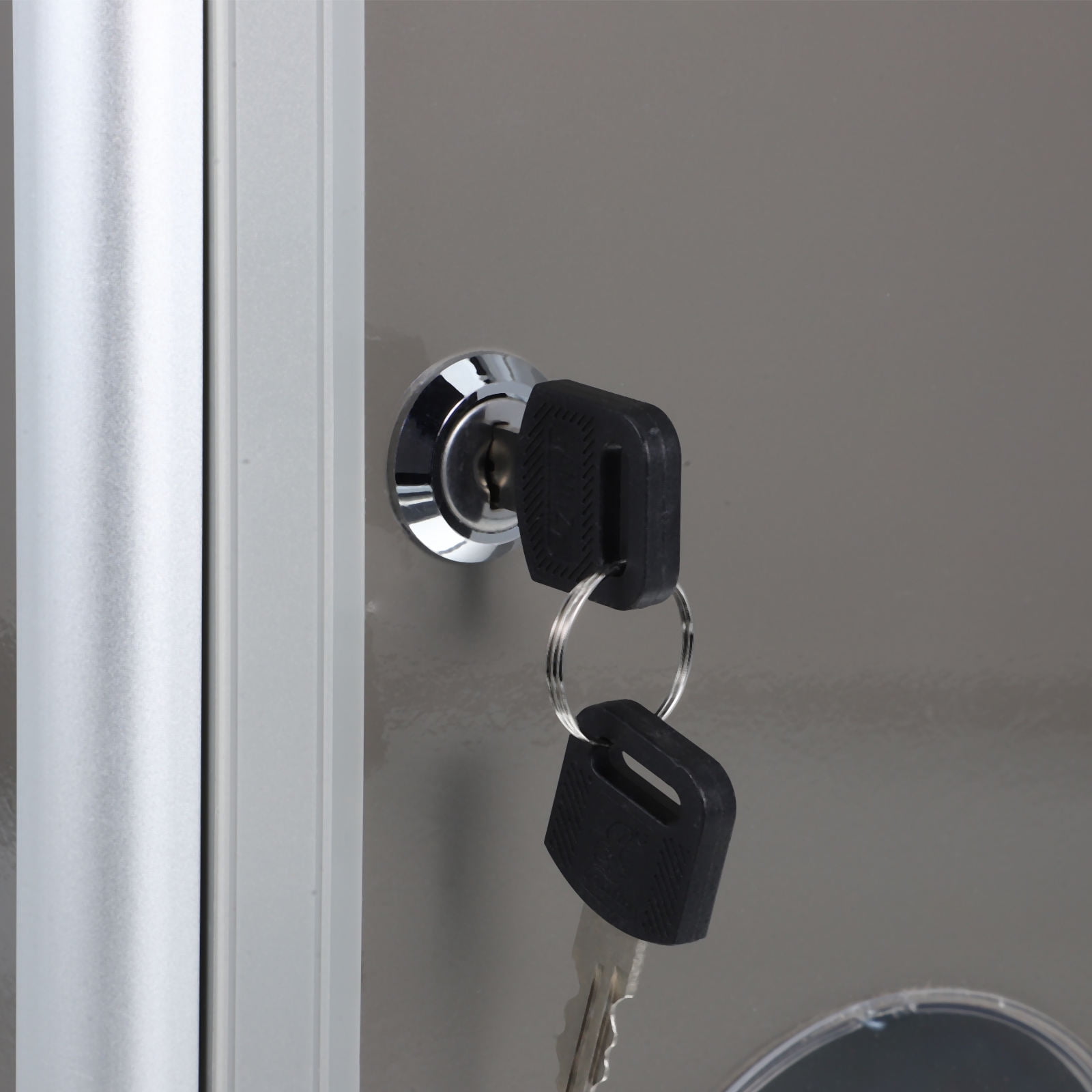 Pawsdot Small Grey Aluminium Mailbox for Wall with Lock and Waterproof Feature