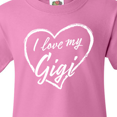 thumbnail image 4 of Inktastic I Love My Gigi in White Chalk Heart Youth T-Shirt, 4 of 5