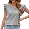 thumbnail image 1 of LSLJS Mode Women Débardeur Confortable Respirant Round-Neck Blouses Tops, Womens Tank Tops, 1 of 8