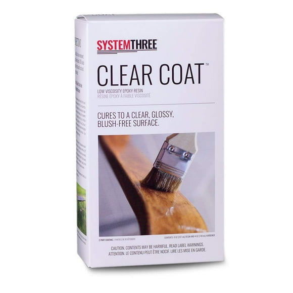 System Three Clear Coat Epoxy Resin Kit, Clear, 12 Oz Bottle
