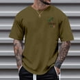 thumbnail image 2 of Bibifish Mens T-Shirts Loose Fit Landscape Graphic Print Tshirts Street Style Fall Casual Short Sleeve Tee Tops, 2 of 7