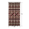 thumbnail image 5 of Red Boho Egyptian Lotus and Circles Pattern Shower Curtain 36"x72" ,Bathroom Decorative Shower Curtains Set with 12 Hooks,Modern Waterproof Washable Shower Curtain, 5 of 6
