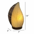 thumbnail image 2 of Eangee Home Design Leaflet Table Lamp, Shade Made Of Cocoa Leaves, 5x7x14 Inches, 2 of 5