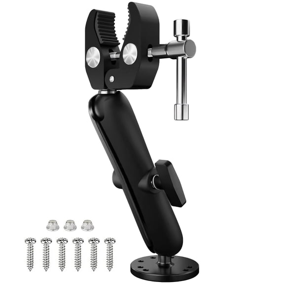 360 Degree Adjustable Trolling Motor Stabilizer, Aluminum Alloy Kayak Trolling Motor Mount with Quick Release Knob