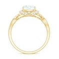 thumbnail image 2 of Rosec Jewels Certified Moissanite Cushion Cut Engagement Ring - Infinity Ring - 8 mm - 3 Ct - D-VS1 Quality, 10K Yellow Gold, US 10.50, 2 of 8