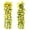 Yellow, variant on Spencer 2Pcs Artificial Hanging Flowers 2.6Ft Fake Purple Violet Plants Vine for Indoor and Outdoor Decoration