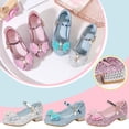 thumbnail image 4 of QUOTAY Sparkling and Sequins Girls Soft Sole Shoes for Toddler Kids Comfortable Dressy Casual Lightweight Girls Dress Shoes with Design 3-12Y 01_Silver，8-9 Years, 4 of 4