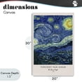 thumbnail image 4 of Stupell Industries Classic Starry Night Van Gogh Canvas Wall Art, design by Vintage Hustle, 4 of 8