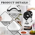 thumbnail image 4 of HELLHERO Handle Food Processor Cover Planet Coffee Pattern Design for Reusable Polyester Keep Clean, 4 of 6