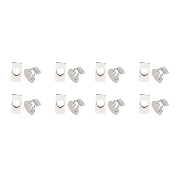 Qarigey 8X Invisible Magnetic Tie Stay Electroplate Anti-floating Anti-wrinkle Clip Tipo 1 2Conjunto