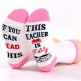 thumbnail image 2 of Cat Lovers Novelty Socks,Feet letter jacquard casual sports socks， Cool Cat Gifts for International Cat Day, Birthday, Christmas, Easter, Valentine’s Day, etc., 2 of 10