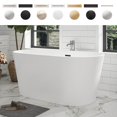 thumbnail image 3 of Vanity Art Bordeaux 51" Acrylic Freestanding Soaking Bathtub, White/Oil Rubbed Bronze, 3 of 5