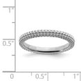 thumbnail image 5 of 925 Sterling Silver Stackable Expressions Rhodium-plated Domed Ring Size: 8; for Adults and Teens; for Women and Men, 5 of 5
