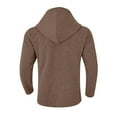 thumbnail image 5 of Fgnfyis Trench Coat Men Autumn Winter Long Lapel Hooded Double Casual Trench Coat Space Style Mens Coats Khaki L, 5 of 8
