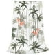 thumbnail image 2 of Balery Vintage Palm Trees Manta de Felpa Suave y Acogedora – Cobija de Franela Aterciopelada para Cama, Lavable y Cálida para Sofá, Mascotas, Transpirable-50"x40", 2 of 7