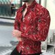 thumbnail image 1 of Camisas hawaianas con estampado de leopardo para hombre, camisa de moda para hombre, blusa de manga larga, blusa playera con solapa, ropa para hombre, camisa Voion con cuello vuelto para adolescentes, 1 of 6
