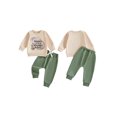 thumbnail image 2 of RUINIXCW Toddler Baby Boy Spring Fall Winter Outfit Mama's Little Reading Buddy Letter Dragon Print Long Sleeve Sweatshirt and Jogger Pants Set, 2 of 8