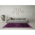 thumbnail image 3 of Ahgly Company Indoor Rectangle Persian Purple Traditional Area Rugs, 8' x 10', 3 of 4