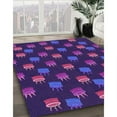 thumbnail image 3 of Ahgly Company Machine Washable Indoor Rectangle Transitional Purple Amethyst Purple Area Rugs, 8' x 10', 3 of 7