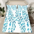 thumbnail image 3 of Feelyou Dreamy Ocean Fish Twin Sheet Sets, Cartoon Cute Sealife Twin Fitted Sheet, Mystic Underwater World Flat Sheet, Lightweight Room Decor, 3-Piece, 3 of 8