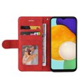 thumbnail image 5 of Compatible Samsung Galaxy A13 5G Case, Leather Wallet Case Stand View Magnetic Clasp Book Flip Folio Phone Cover - Red, 5 of 5