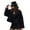 Black XXL, variant on Fall Winter Women Jacket Turn-down Collar English Style Chest Pockets Windproof Outwear Single-breasted Solid Color Button Closure Commuting Daily Wear Overcoat
