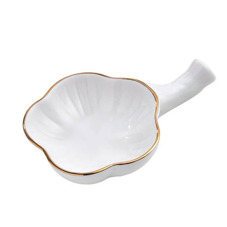 

1 Pcs Ceramic Chopsticks Rest Stand Nordic Style Sticks Holder Fork Stand Spoon Tableware Holder (Big Plum)