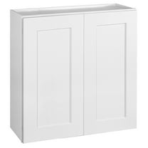 Design House 613547 Brookings Fully Assembled Shaker Style Tall Wall Kitchen Cabinet 30x30x12, White