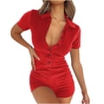 thumbnail image 2 of Fankiway Combinaison Décontractée Sans Manches à Col Rond avec Boutons pour Femmes Grande Taille Liquidation Pantalons pour Femmes Liquidation, 2 of 7