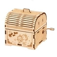 thumbnail image 1 of Tignapoo 3D Wooden Puzzle Music Box Kit - Classic Treasure Chest Design for Kids Over 6, DIY Assembly, Educational Toy, Choose from Baby, Love, Rabbit, or Cat Themes, 1 of 6
