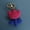 Rose Red Tulip (Three-Stemmed), variant on Hand-woven tulip pendant, knitted keychain for mothers, finished floral bag decoration