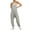 1 Light Grey, variant on Jumpsuits for Women Casual Loose Rompers Sleeveless Spaghetti Strap Overalls Jumpers Harem Long Pants with Pockets