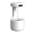 thumbnail image 2 of Antigravity Humidifier,Rain Humidifier Bedroom Anti Gravity Humidifiers with Clock Water Drop Backflow Aroma Diffuser Large Capacity Office Bedroom Mute Heavy Fog Household Sprayer,White, 2 of 8