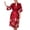 Burgundy, variant on SWSMCLT Women's Bridal Bath Robe Bridesmaid Bathrobe Chic Autumn Loungewear Deep V Neck Comfy Calf Length Burgundy Medium