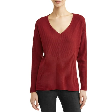 - Women's Relaxed V-Neck Sweater