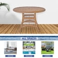 thumbnail image 4 of Jeco Wicker 44" Round Dining Table in Honey, 4 of 7