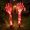 Red, variant on Kmonabie Illuminated Bones Ground Stake, Solar Light Up Yard Decor with Glowing Skeleton Limbs, Plastic Outdoor Lawn Ornament for Front Porch Garden Private Party Night Scene Layout