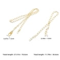 thumbnail image 2 of CRILSTYLEO 4Pcs Floor Clock Accessories Golden Metal Chain For Grandfather Clock Repair Part, 2 of 8