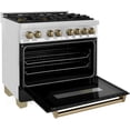 thumbnail image 5 of Zline Raz-Blm-36-Cb Autograph Edition 36" Wide 4.6 Cu. Ft. Free Standing Dual Fuel Range -, 5 of 7